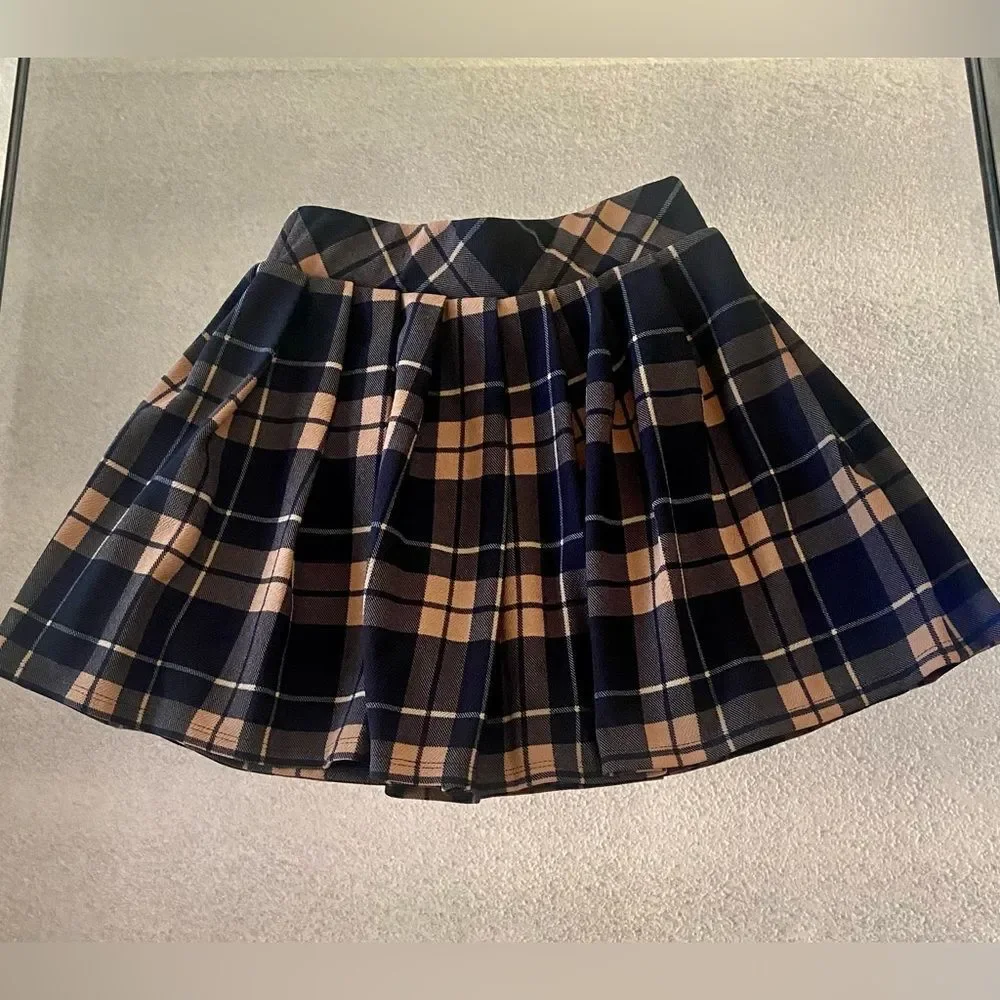 Bundle of pleaded plaid mini skirts